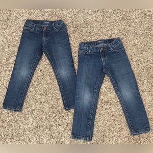 2 Pair Girls Old Navy Jeans Size 4T
